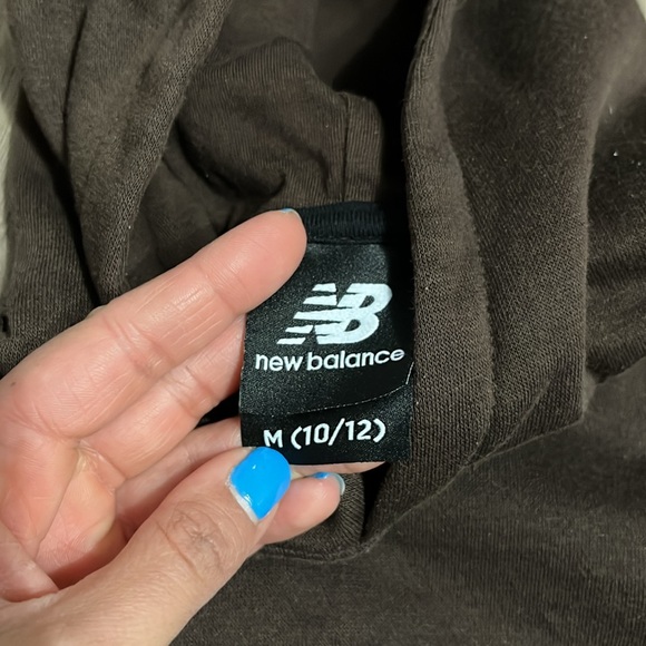 New balance brown hoodie m 10/12 - Picture 5 of 6